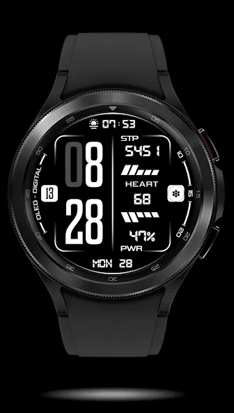 Oled - Digital v3 | watch face screenshot 5