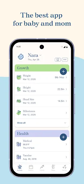 Nara - Baby & Mom Tracker screenshot 3