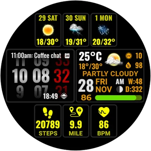 Weather hours and days NTV600 screenshot 28