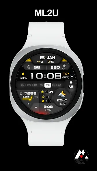 ML2U 381 Hybrid Watch Face screenshot 8