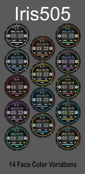 Iris505 Digital Watch Face screenshot 7
