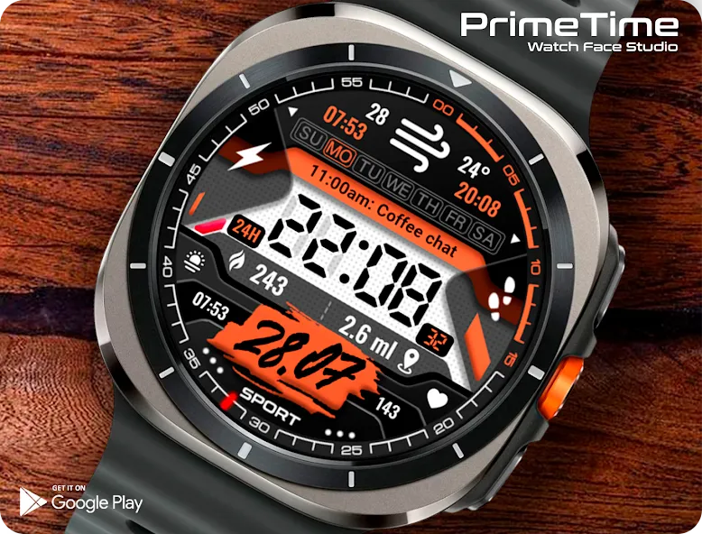 PT16 Digital Watch Face screenshot 2