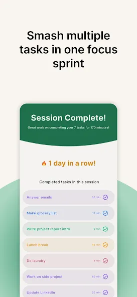 FlowStack - Focus task timer screenshot 3
