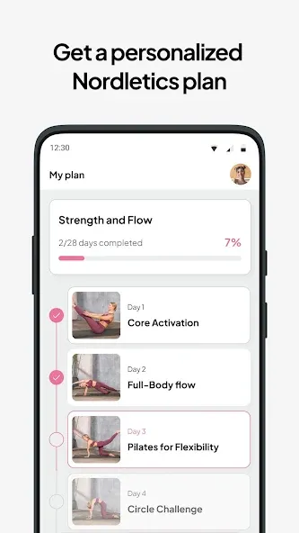 Nordletics: Home Workout Plan screenshot 2
