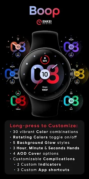 Boop - colorful hybrid watch screenshot 3
