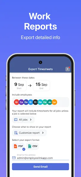Employee Link・Time Tracking screenshot 3