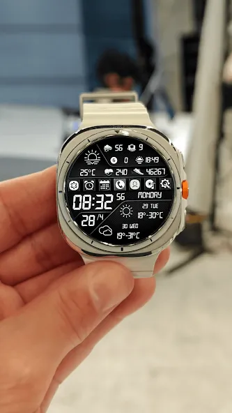 N-SPORT739 Digital Watch Face screenshot 2