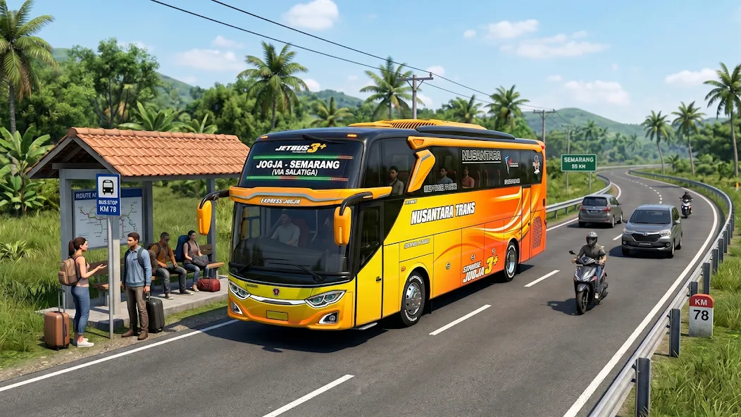 US Highway Bus drive 3D Game screenshot 6