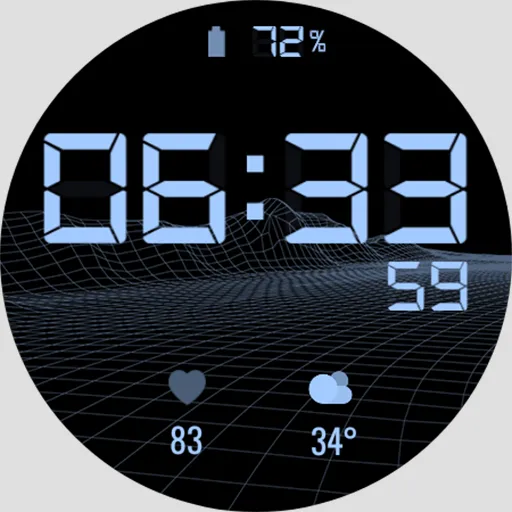 Simple Digital Watch Face screenshot 1