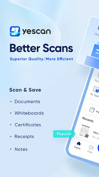yescan - PDF OCR Scanner screenshot 1