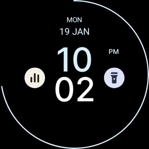 Black Minimal Watch Face screenshot 7
