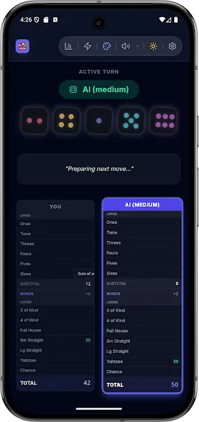 Neon Yahtzey Offline Edition screenshot 6