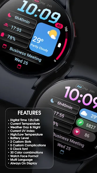 PRADO 92 Weather Watch Face screenshot 3