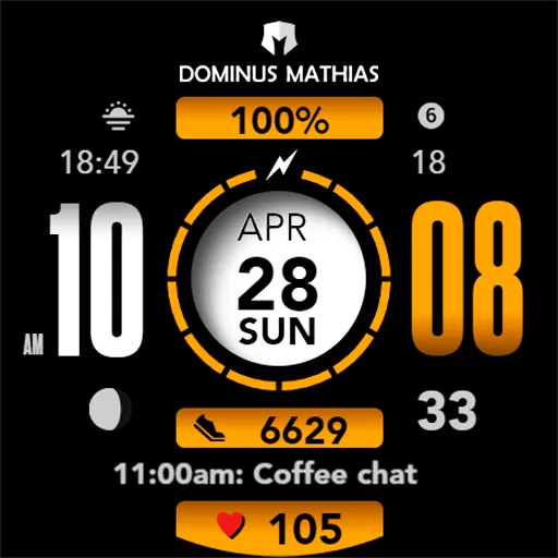 DM105 Futuristic Digital Watch screenshot 6
