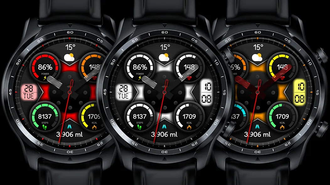 Hybrid TANKAN URX24 Watch face screenshot 1