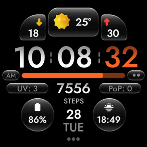 OMG 452 - Digital Watch Face screenshot 26