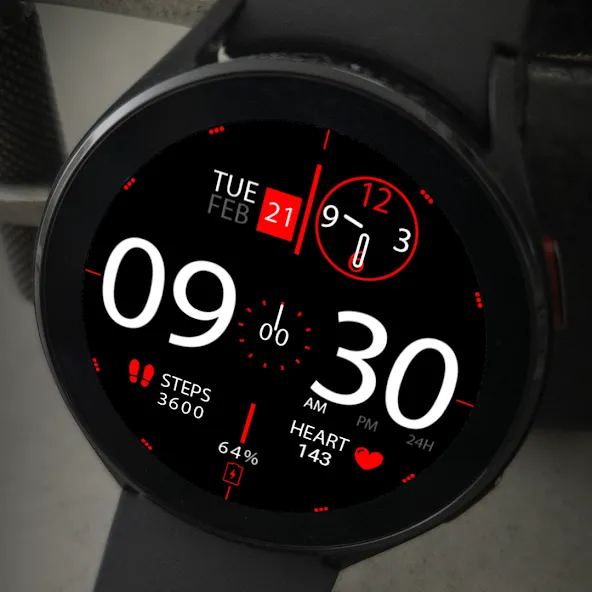Key026 Hybrid Watch Face screenshot 8