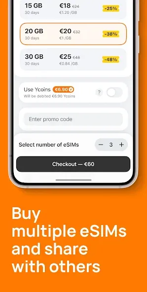 Yesim: eSIM & Mobile Data screenshot 4