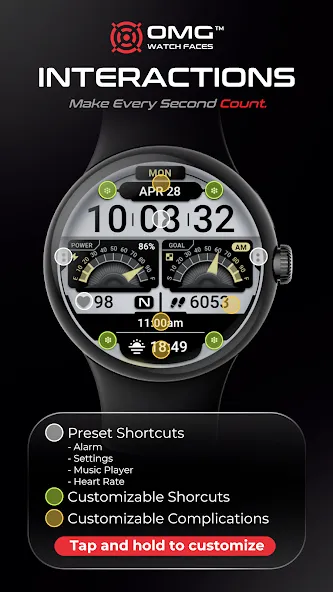 OMG 355 Digital Watch Face screenshot 3