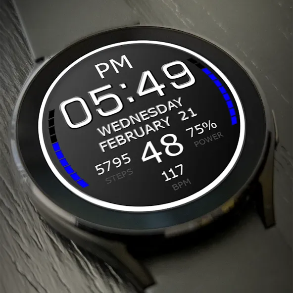 Key WF05 Digital Watch Face screenshot 2