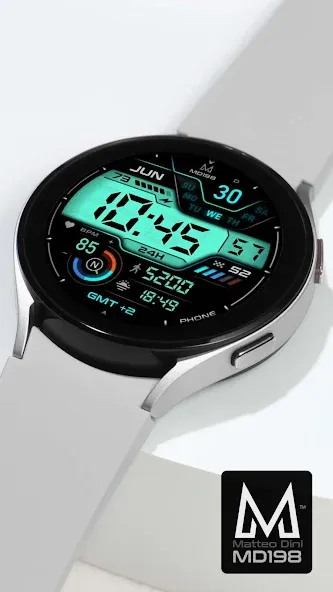 MD198: Digital watch face screenshot 5