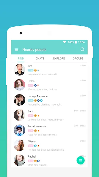 SayHi Chat Meet Dating People screenshot 1