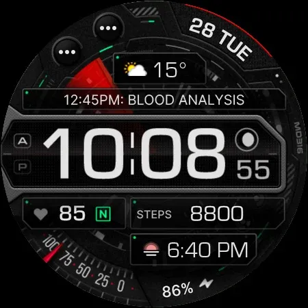 MD316 Digital Watch Face screenshot 10
