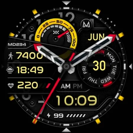 MD234 Analog watch face screenshot 13