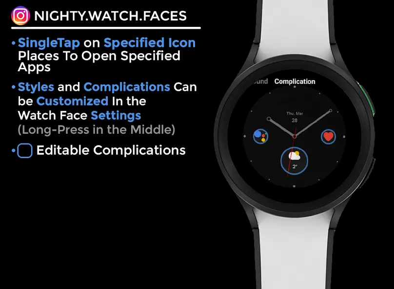 Thinight - watch face screenshot 6