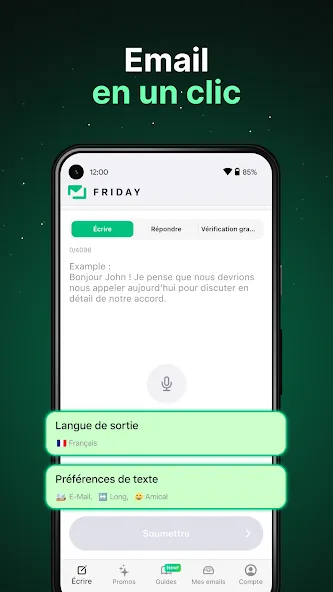 Friday : Assistant courriel IA screenshot 2