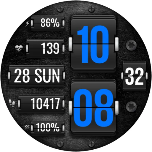 Digital FLIP WS16 Watch face screenshot 23