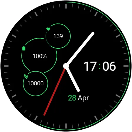 DS H001 - Hybrid watch face screenshot 6