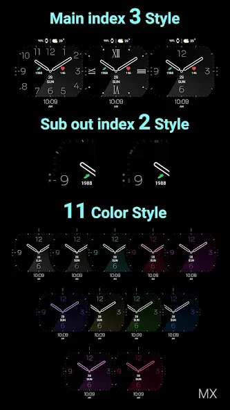 MIMIX Simple Octagon Watchface screenshot 6