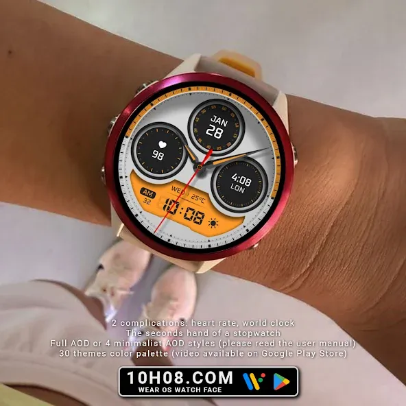 Watch face 10h08.com #117 screenshot 3