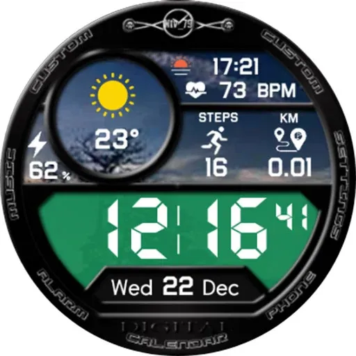 NTV352 - Digital Pro watchface screenshot 21