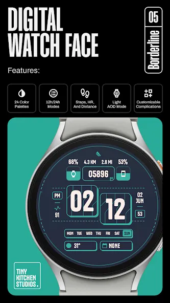 TKS 05 Borderline Watch Face screenshot 2
