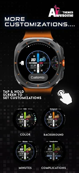 Digiglide - Digital Watch Face screenshot 6