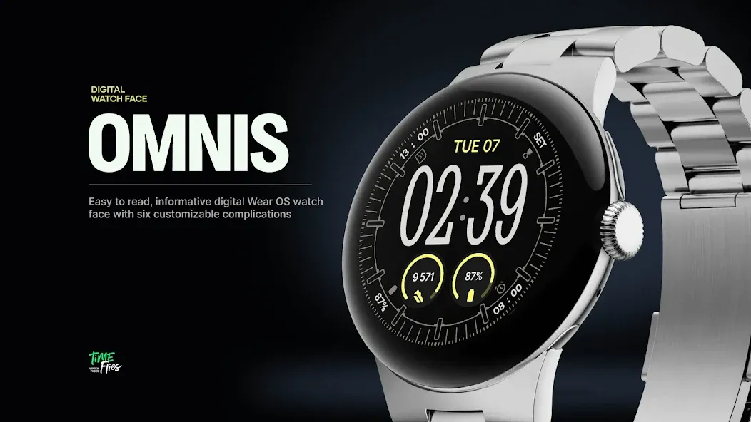 Omnis Digital Watch Face screenshot 1