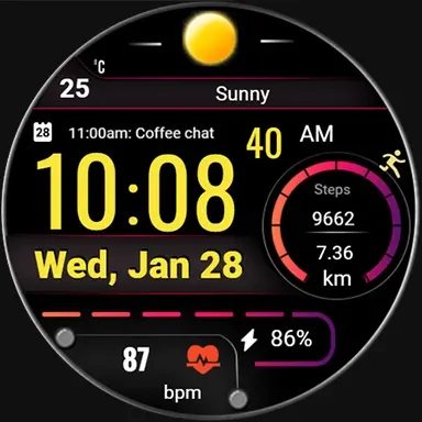 Digital FSW304 Watchface screenshot 18