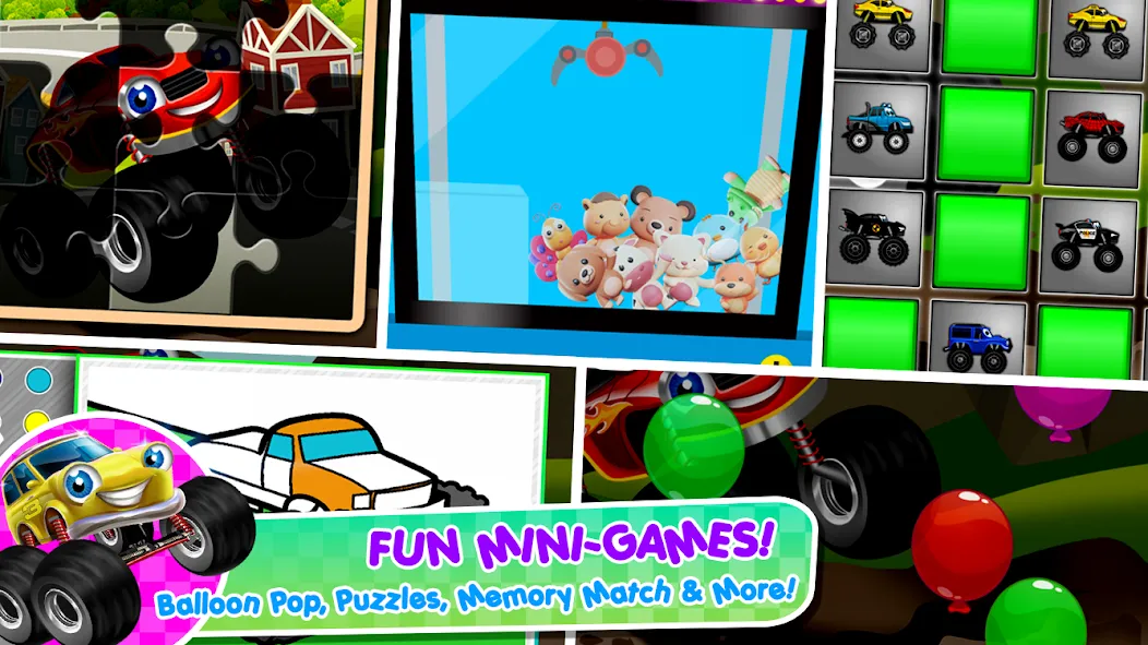 Monster Trucks Game for Kids 2 screenshot 3