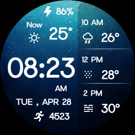 Minimal Weather Digital Watch screenshot 10