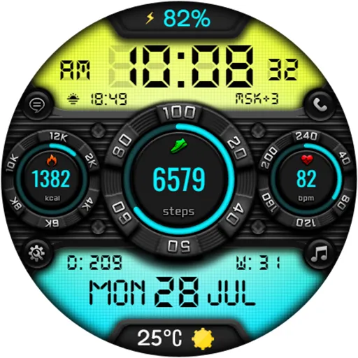 DIGI SPONIDY CTS38 Watch face screenshot 24