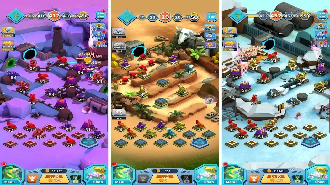 Turret Merge Defense screenshot 1