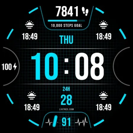 Health Watch Face 044 screenshot 7