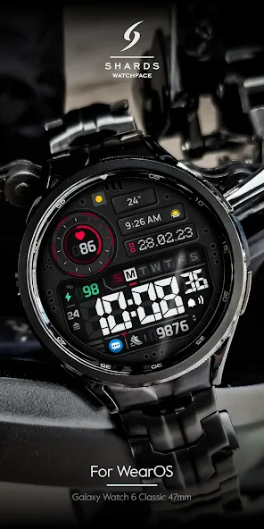 SH101 Watch Face, WearOS watch screenshot 4