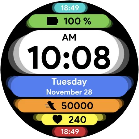 Colorful Cloud - Watch face screenshot 5
