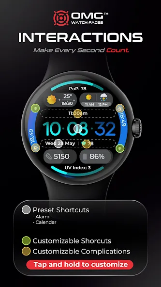 Minimal Weather Watch OMG 379 screenshot 3
