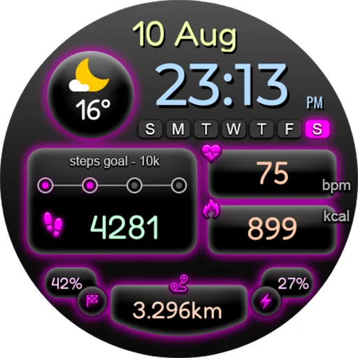 Digital Deefon Watch Face screenshot 20