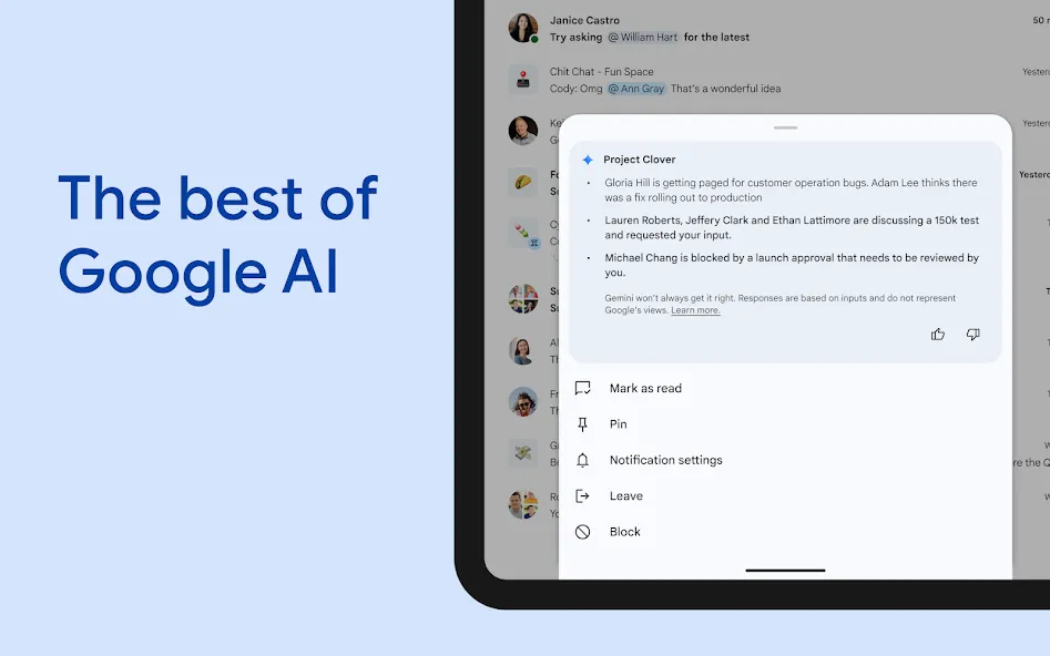 Google Chat screenshot 10