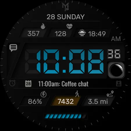 V1NYL - Digital watch face screenshot 11